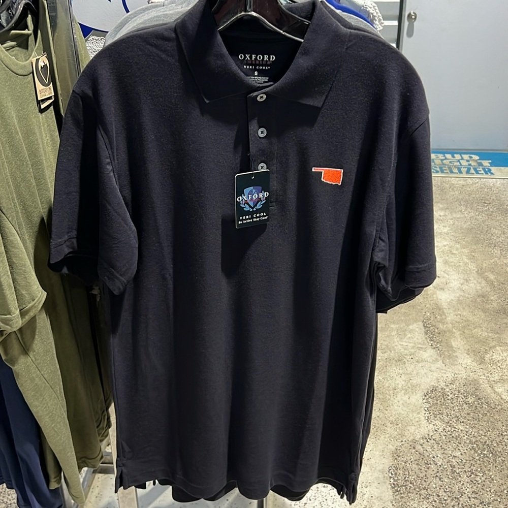 Oxford Oklahoma State logo polo style shirt